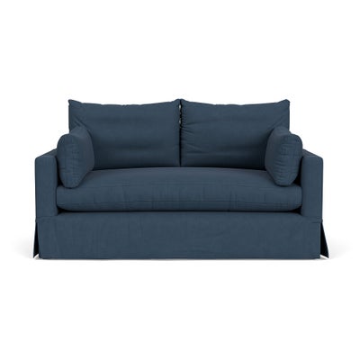 Large 2 Seater Sofa - Indigo - House Linen Mix