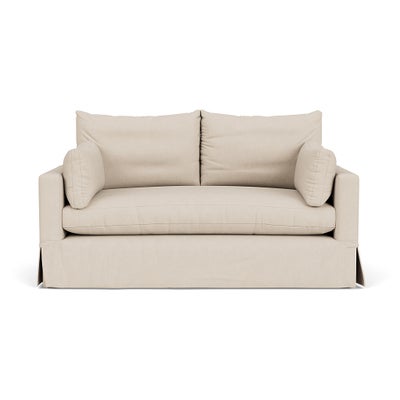 Large 2 Seater Sofa - Lily White - House Linen Mix