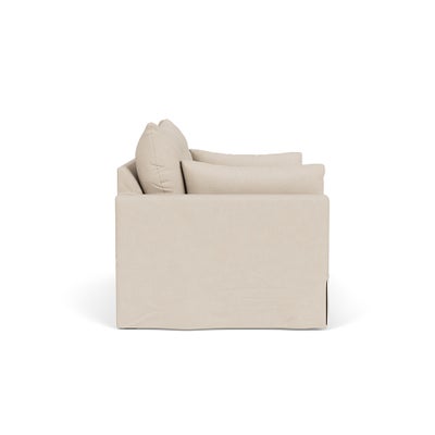 Large 2 Seater Sofa - Lily White - House Linen Mix