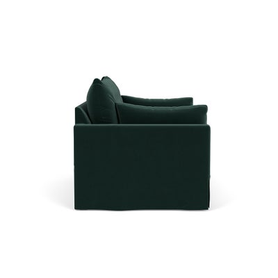 Large 2 Seater Sofa - Lake - Matt Velvet