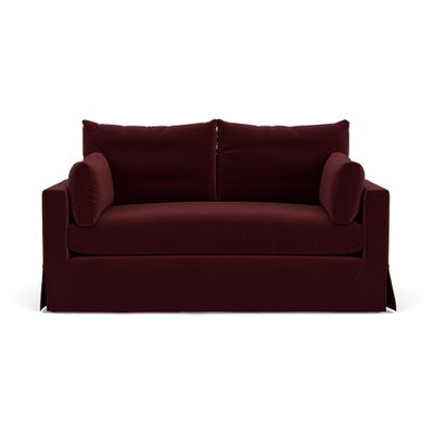 Large 2 Seater Sofa - Dark Rosehip - Matt Velvet