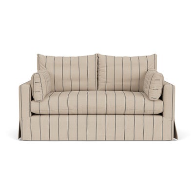 Large 2 Seater Sofa - Charcoal - Compton Stripe