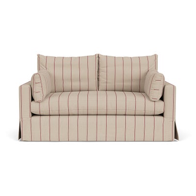 Large 2 Seater Sofa - Raspberry - Compton Stripe