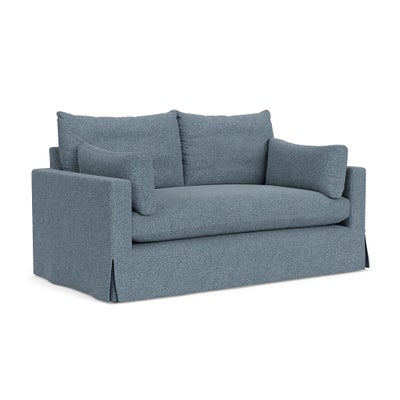 Large 2 Seater Sofa - Mid Blue - Aquaclean Oxford
