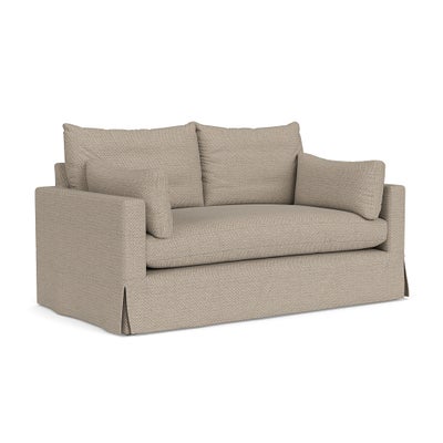 Large 2 Seater Sofa - Natural - Herringbone Weave