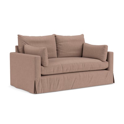 Large 2 Seater Sofa - Dusky Rose - Eco Chenille