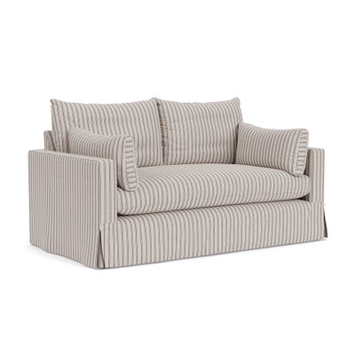 Large 2 Seater Sofa - Indigo - Kingham Stripe