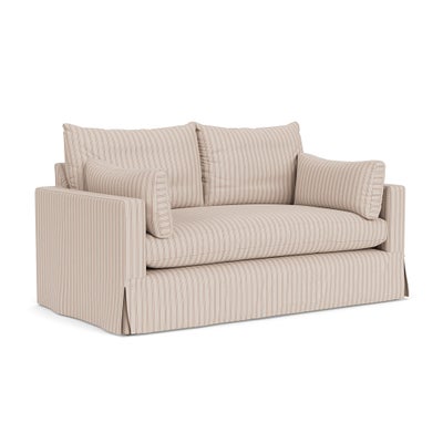 Large 2 Seater Sofa - Flax - Kingham Stripe