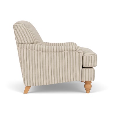 Armchair - Sage - Kingham Stripe