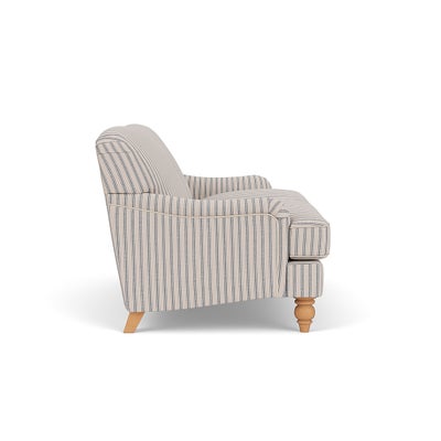 Large 2 Seater - Indigo - Kingham Stripe