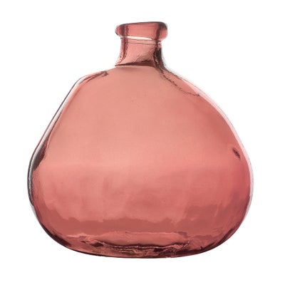 Simplicity Blown Glass 23cm Blush Pink
