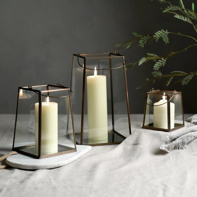 Deddington Antique Brass Lantern Medium