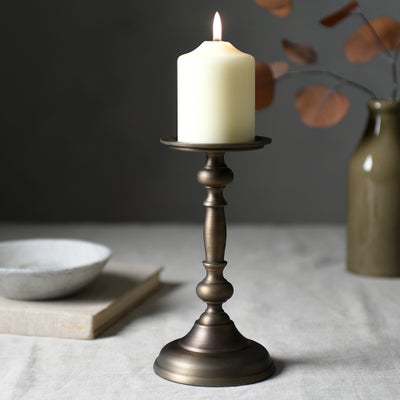 Hampton Pillar Candle Holder Large