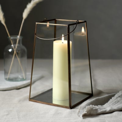 Deddington Antique Brass Lantern Large