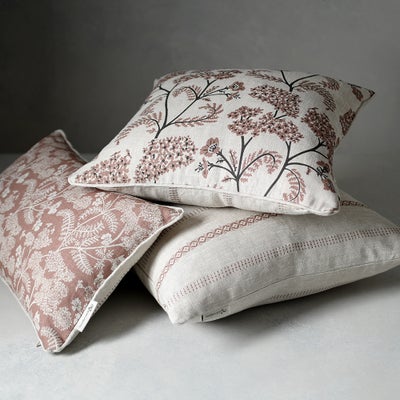 Madder Cutch and Co for The Cotswold Company Pale Rose Cushion Bundle
