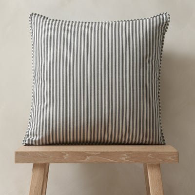 Lansdown Ticking Stripe Cushion Ink