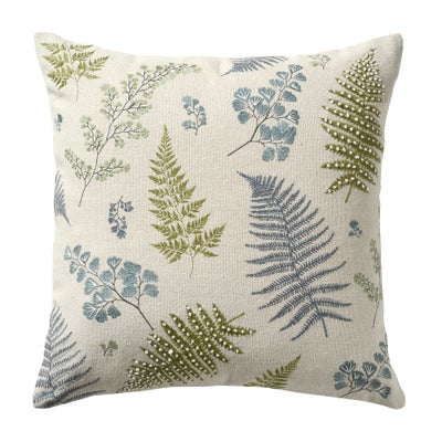 Fern Flora Blue Cushion