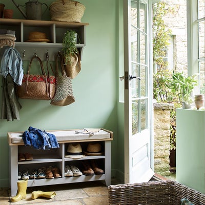 Storage Shelf and Hooks