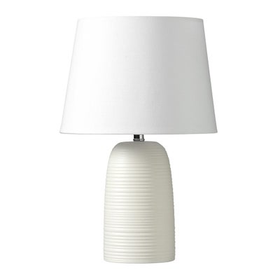 Louie Ceramic Bedside Lamp - Warm White