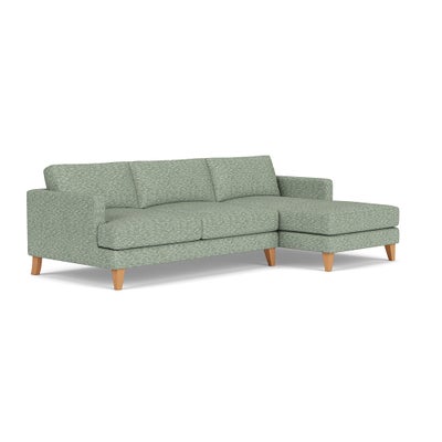 Chaise Extra Large Right Hand - Lake - Herringbone Weave