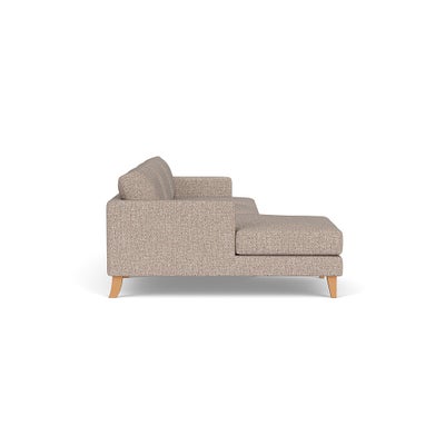 Chaise Large Left Hand - Natural Mix - Textured Weave