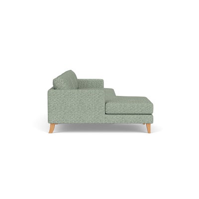 Chaise Large Left Hand - Lake - Herringbone Weave