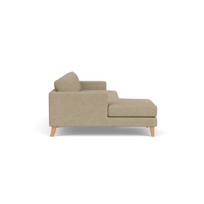Chaise Large Left Hand - Apple - Rustic Weave