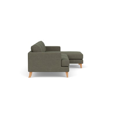 Chaise Large Right Hand - Deep Forest - Rustic Weave