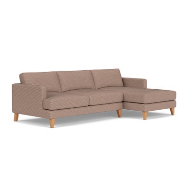 Chaise Large Right Hand - Natural Mix - Textured Weave