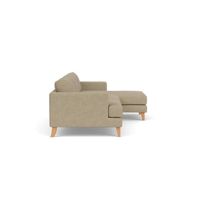 Chaise Large Right Hand - Apple - Rustic Weave
