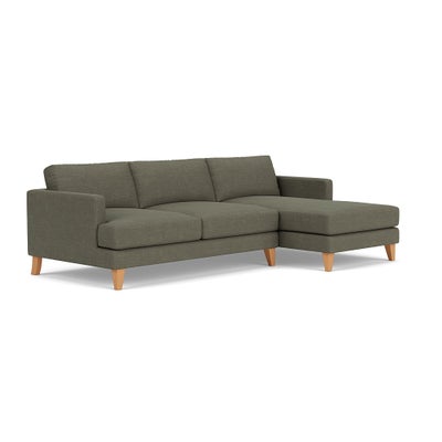 Chaise Large Right Hand - Deep Forest - Rustic Weave