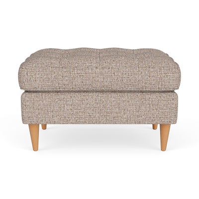 Foot Stool - Natural Mix - Textured Weave