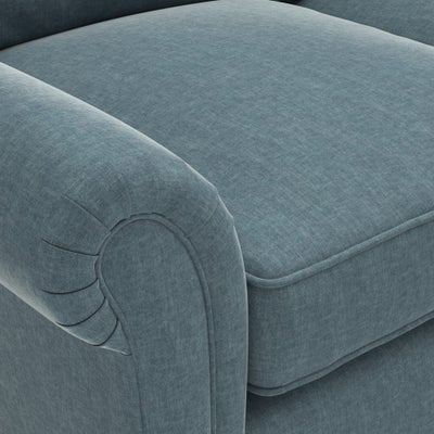 Chaise Large Left Hand - Teal - Eco Chenille