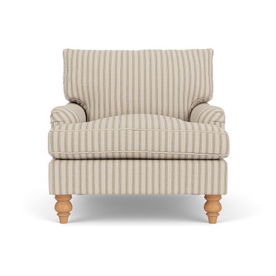 Armchair - Sage - Kingham Stripe