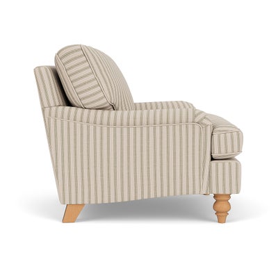 Armchair - Sage - Kingham Stripe