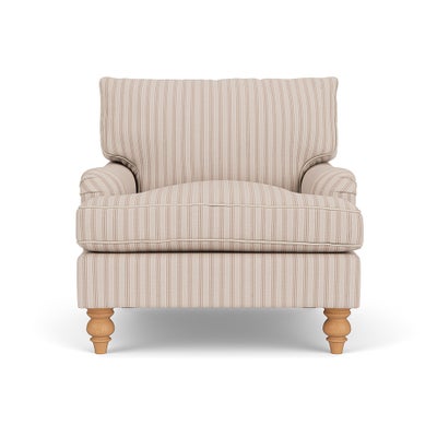 Armchair - Flax - Kingham Stripe