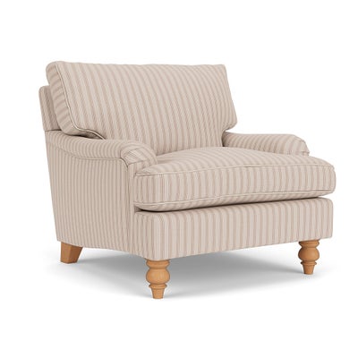 Armchair - Flax - Kingham Stripe
