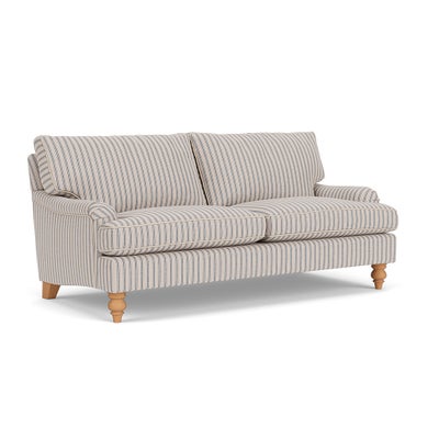 3 Seater - Indigo - Kingham Stripe
