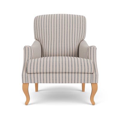 Armchair - Indigo - Kingham Stripe