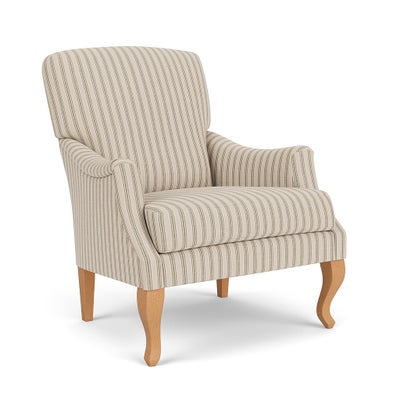 Armchair - Sage - Kingham Stripe