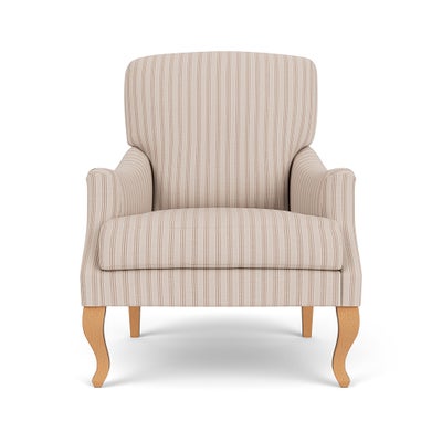 Armchair - Flax - Kingham Stripe