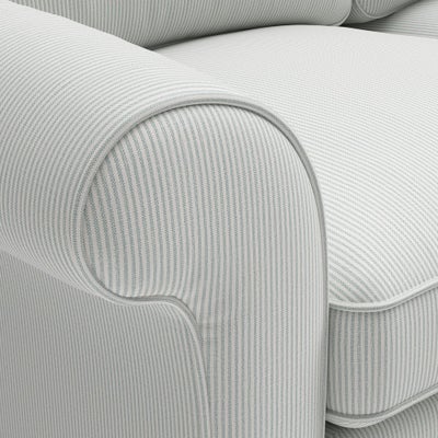 Sofa Bed 3 Seater - Duck Egg - Broadway Stripe