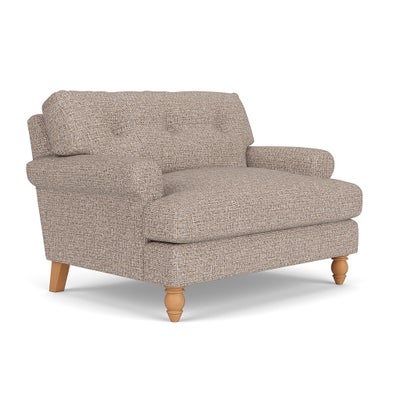 Love Seat - Natural Mix - Textured Weave
