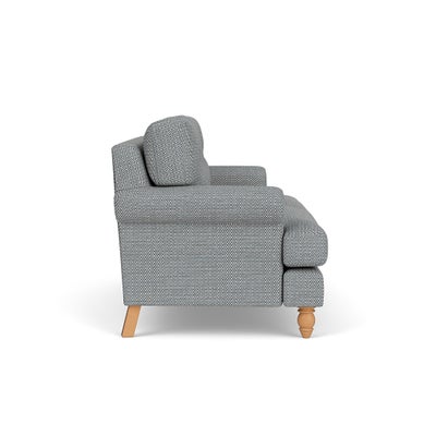 Large 2 Seater - Navy - Herringbone Weave