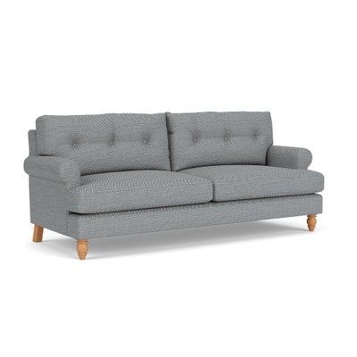 4 Seater - Navy - Herringbone Weave