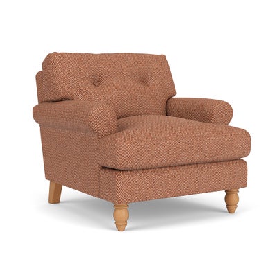Armchair - Brick - Herringbone Weave