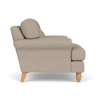 Armchair - Natural - Herringbone Weave