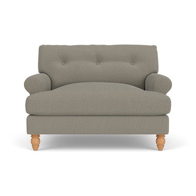 Love Seat - Flax - Rustic Weave