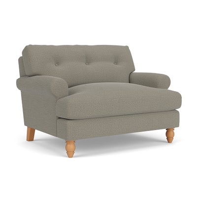 Love Seat - Flax - Rustic Weave