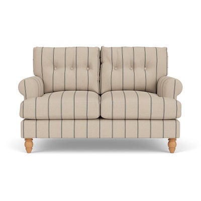 2 Seater - Charcoal - Compton Stripe